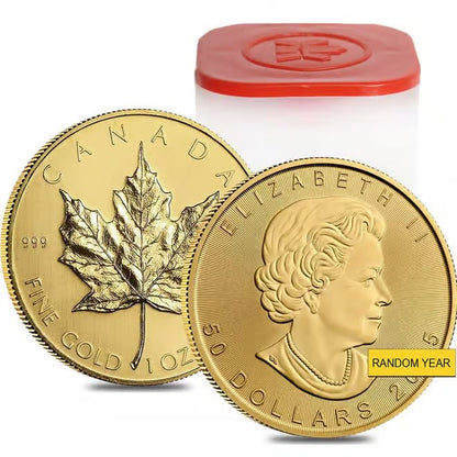 1 oz Canadian Gold Maple Leaf coin obverse