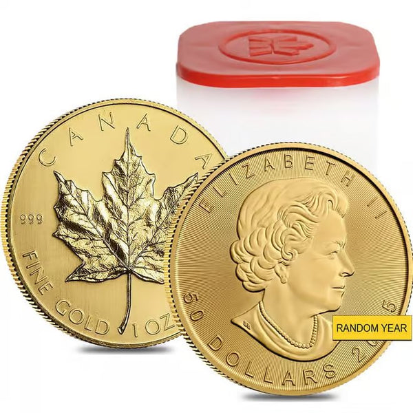 1 oz Canadian Gold Maple Leaf coin obverse